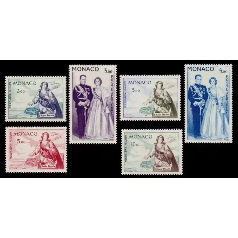 Poste Aérienne Monaco n°73 à 78 Jusqu’à Épuisement Des Stocks
