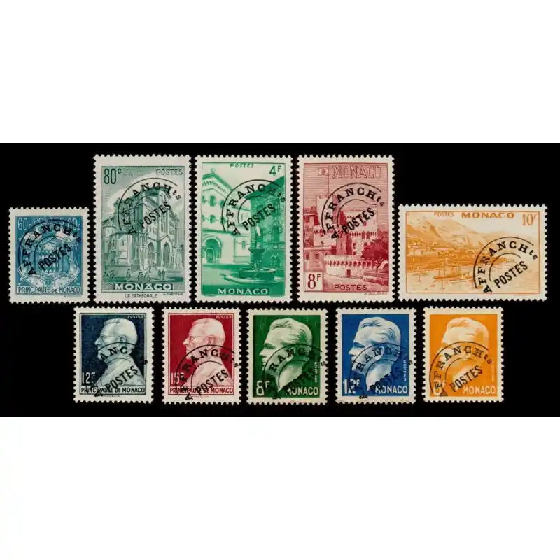 Préoblitérés Monaco n°1 à 10 Prix Bas