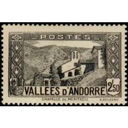 Timbre de collection Andorre Francais - 086 Livraison Mondiale
