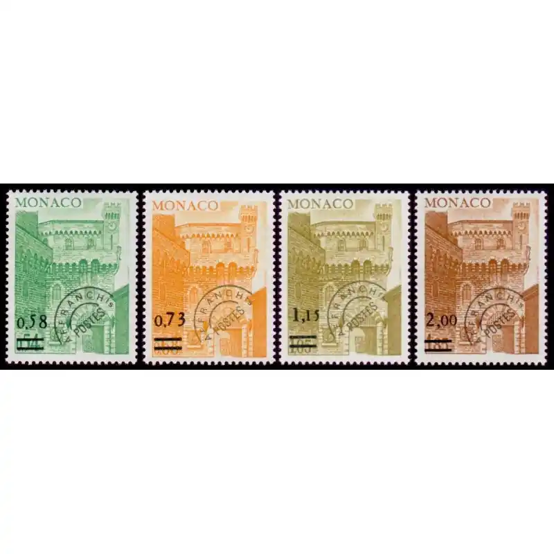 Préoblitérés Monaco n°50 à 53 Tendance