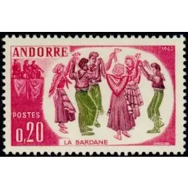 Quantité Limitée Timbre de collection Andorre Francais - 166