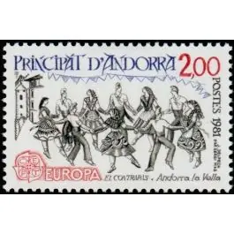 Original Timbre de collection Andorre Francais - 293