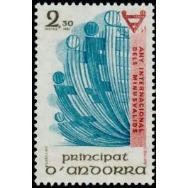 En Vogue Timbre de collection Andorre Francais - 299