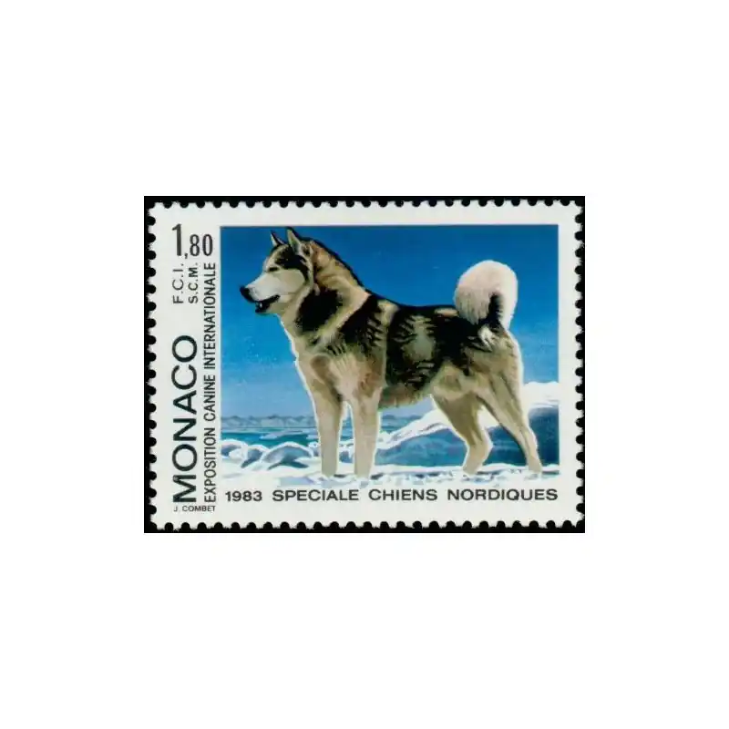 Commander Maintenant Timbre Monaco n°1367 Exposition canine internationale