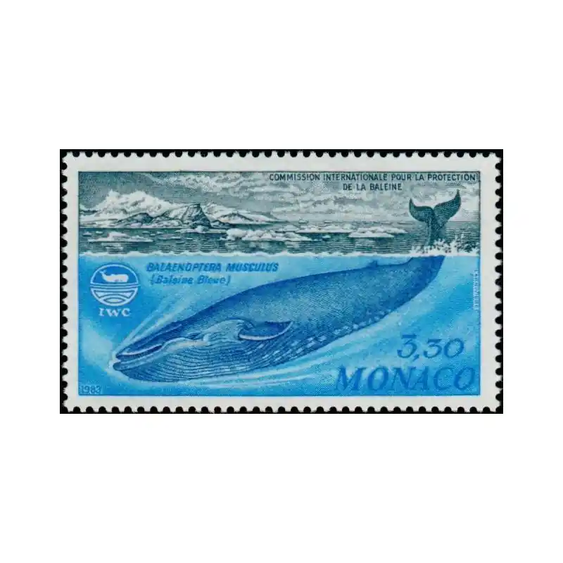 Timbre Monaco n°1372 Protection de la baleine Offre Du Jour