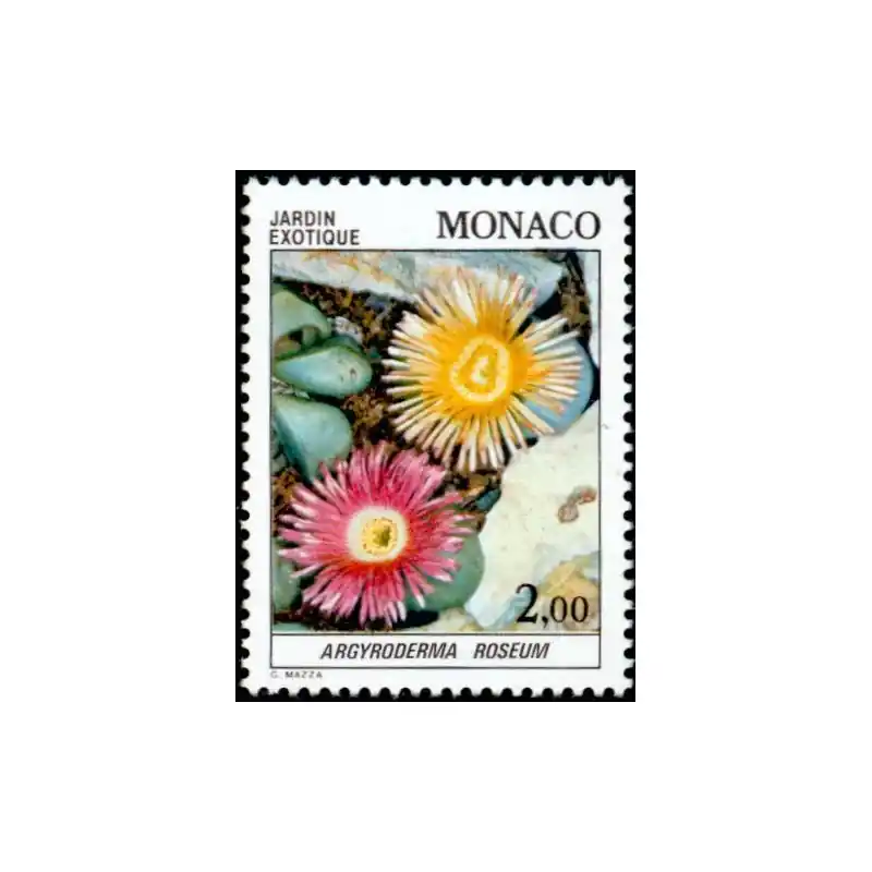 Artisanat Timbre Monaco n°1376 Plante du jardin exotique