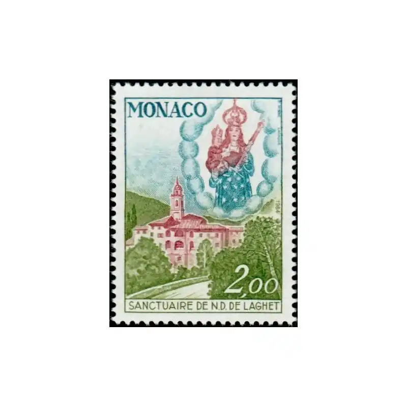 Meilleure Qualité Timbre Monaco n°1426 Sanctuaire de Notre-Dame de Laghet