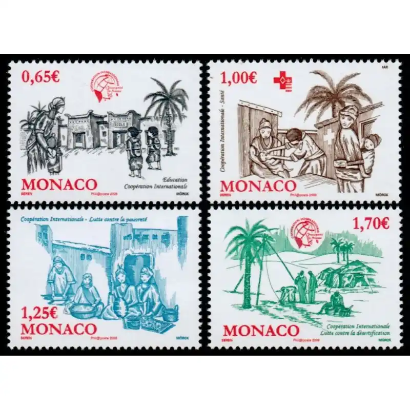 Exclusif Timbre Monaco n°2637 à 2640