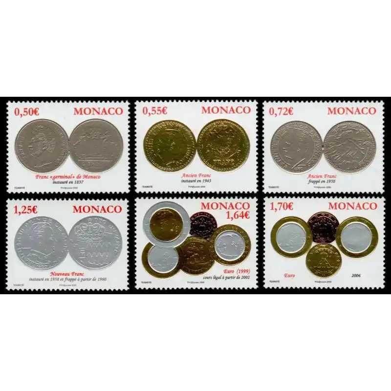 Dernière Chance Timbre Monaco n°2644 à 2649