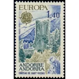 Authentique Timbre de collection Andorre Francais - 262