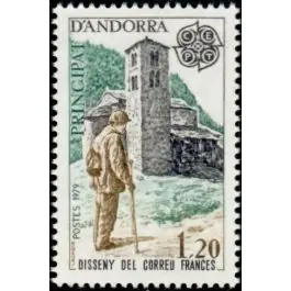 Populaire Timbre de collection Andorre Francais - 276