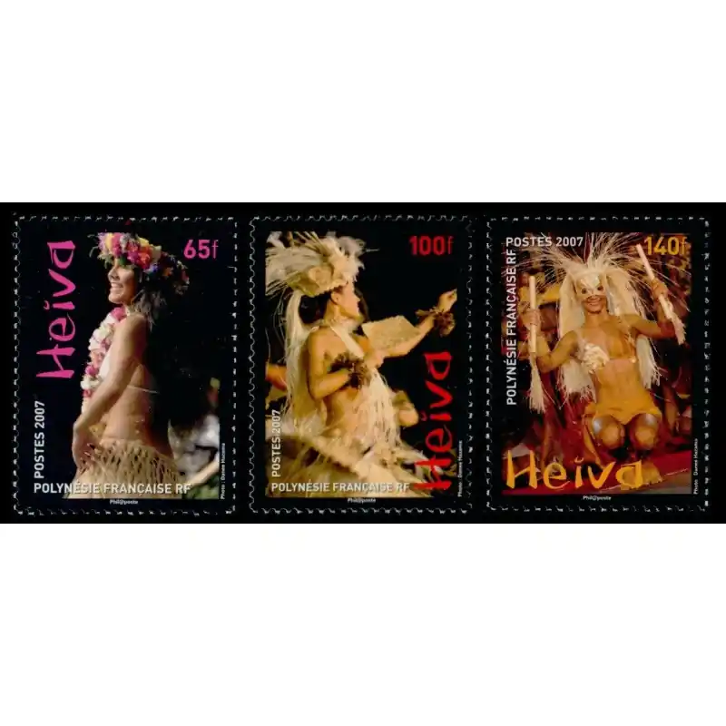 Timbre Polynésie n°811 à 813 Certifié