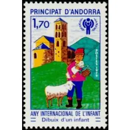 Garantie Incluse Timbre de collection Andorre Francais - 279