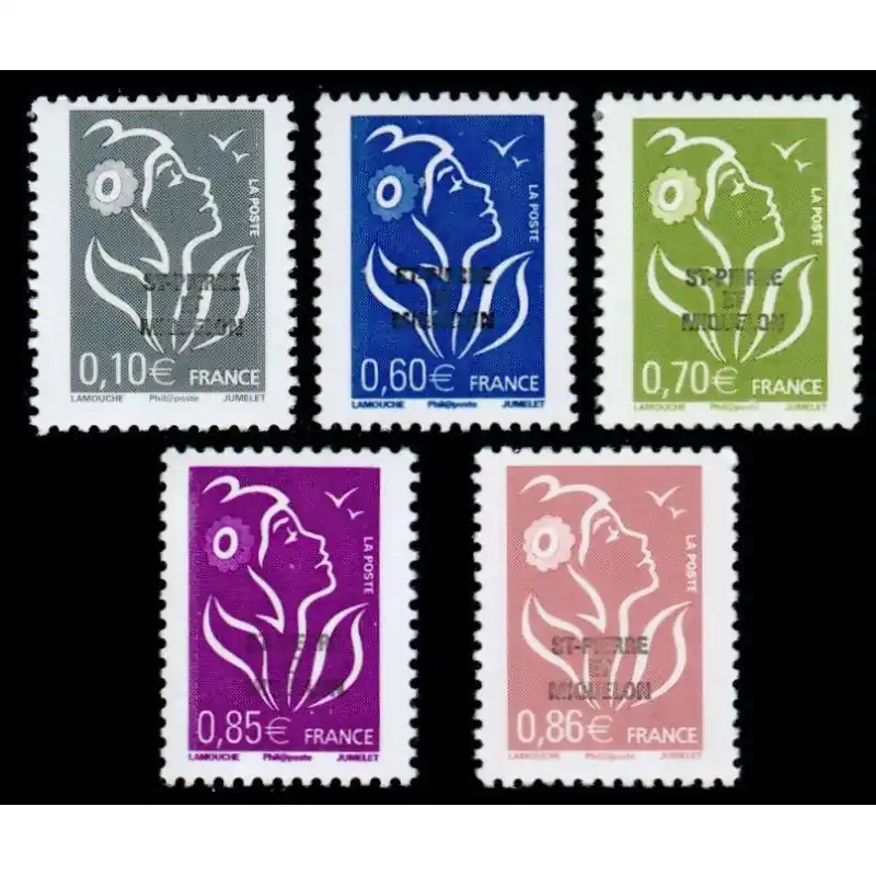 Timbre Saint-Pierre et Miquelon n°886 à 890 Seulement Aujourd’hui