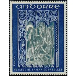 Top Vente Timbre de collection Andorre Francais - 222