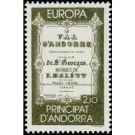 Fait Main Timbre de collection Andorre Francais - 339