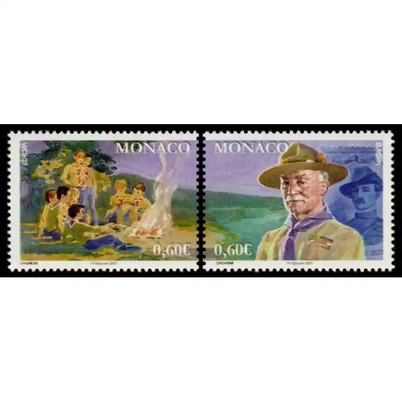 Timbre Monaco n°2593 et 2594 Prix Réduit