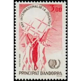 Vente Directe Timbre de collection Andorre Francais - 341