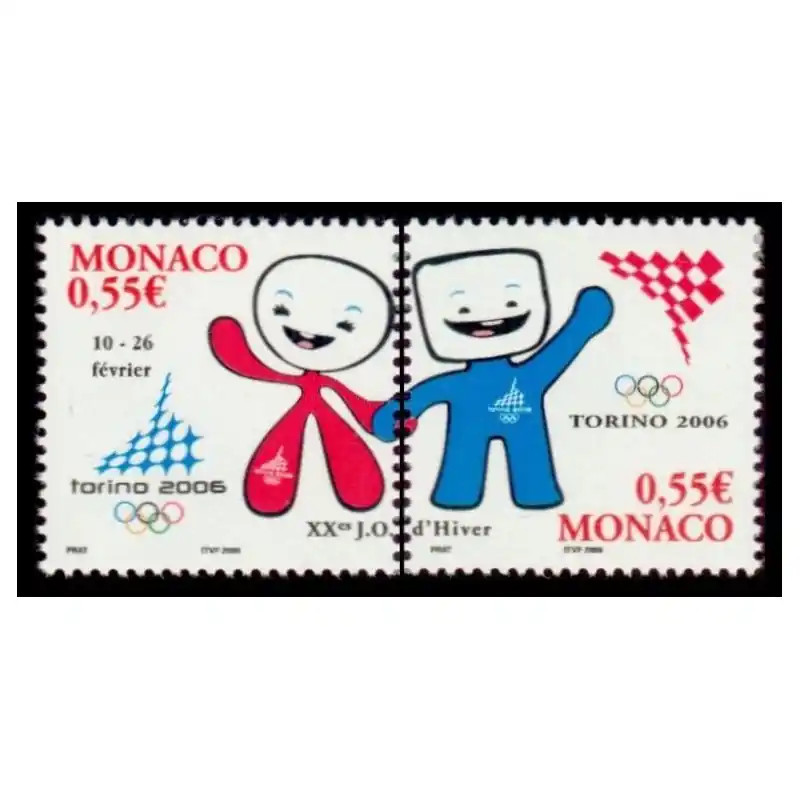 Timbre Monaco n°2529 et 2530 Populaire