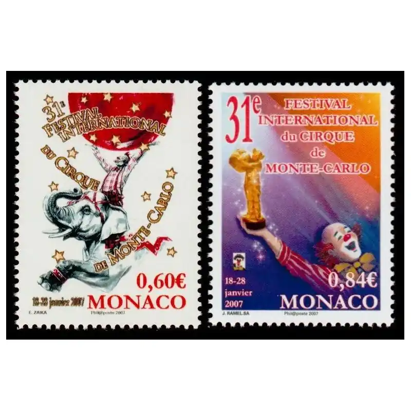 Timbre Monaco n°2566 et 2567 Exclusif