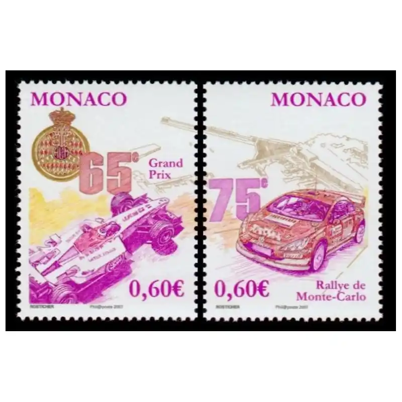 Dernier Modèle Timbre Monaco n°2577 et 2578