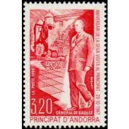 Prix Choc Timbre de collection Andorre Francais - 399