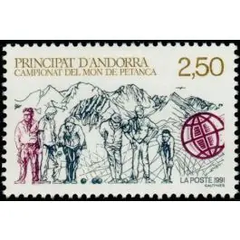 Populaire Timbre de collection Andorre Francais - 407
