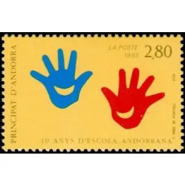 Marque Timbre de collection Andorre Francais - 438
