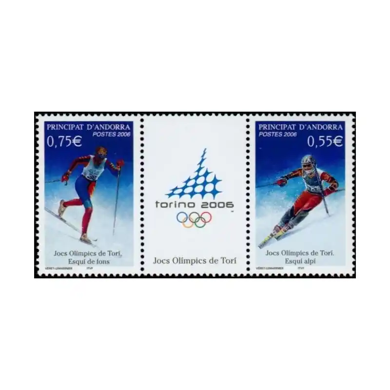 Expédition Rapide Timbre Andorre Français n°622 et 623