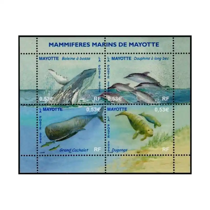 Timbre Mayotte n°173 à 176 Acheter En Ligne