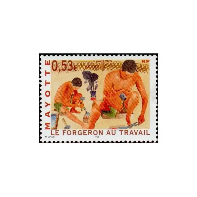 Timbre Mayotte n°182 Seulement Aujourd’hui