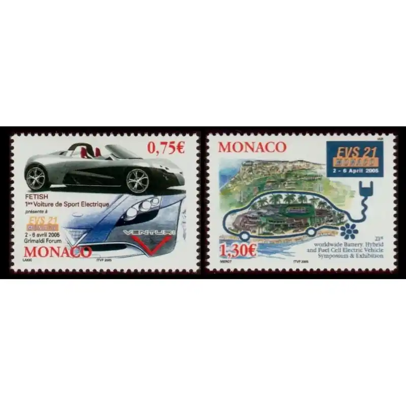 Timbre Monaco n°2487 et 2488 Tendance