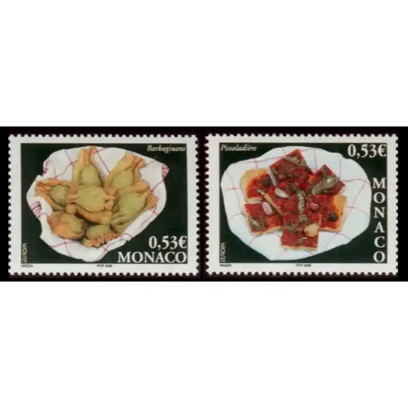 Timbre Monaco n°2491 et 2492 Nouvel Arrivage