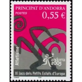 Marque Timbre de collection Andorre Francais - 610