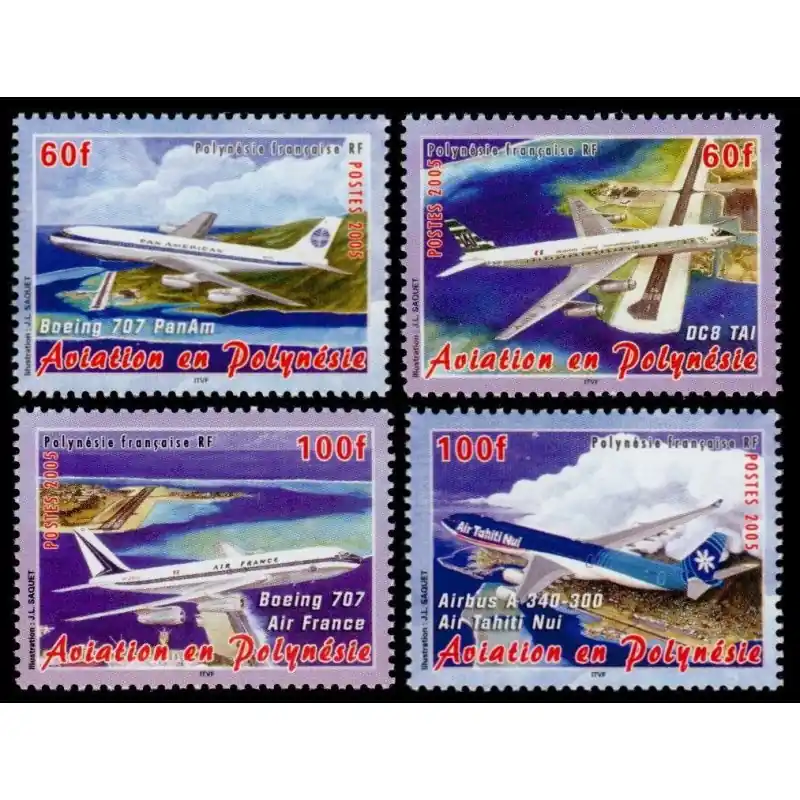 Top Vente Timbre Polynésie n°748 à 751