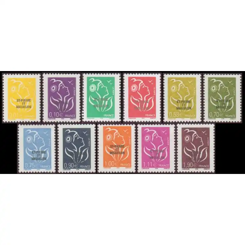 Vente Directe Timbre Saint-Pierre et Miquelon n°829 à 839