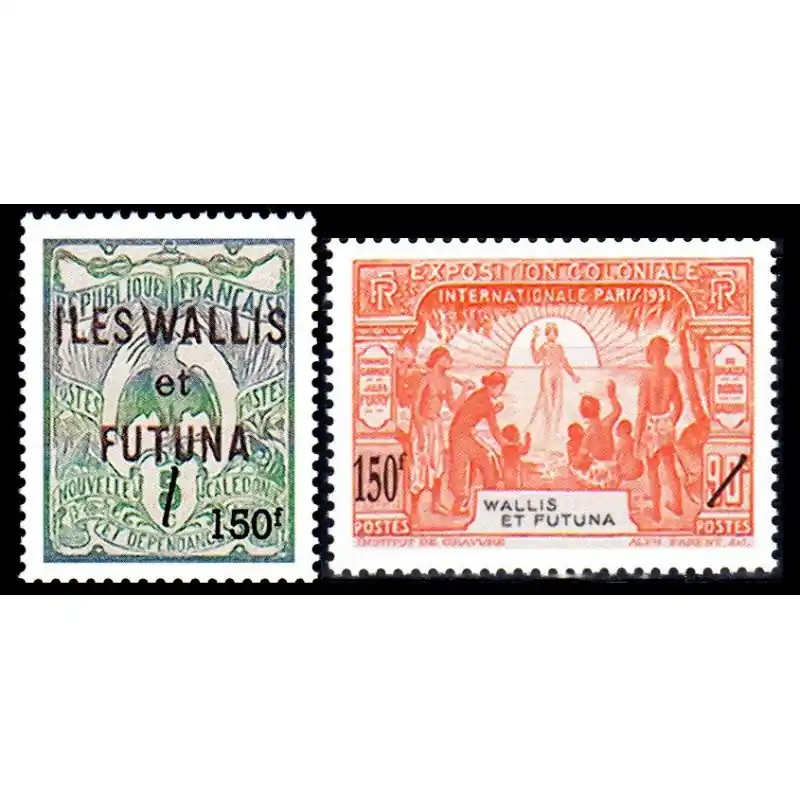 Timbre Wallis et Futuna n°649 et 650 Exclusif