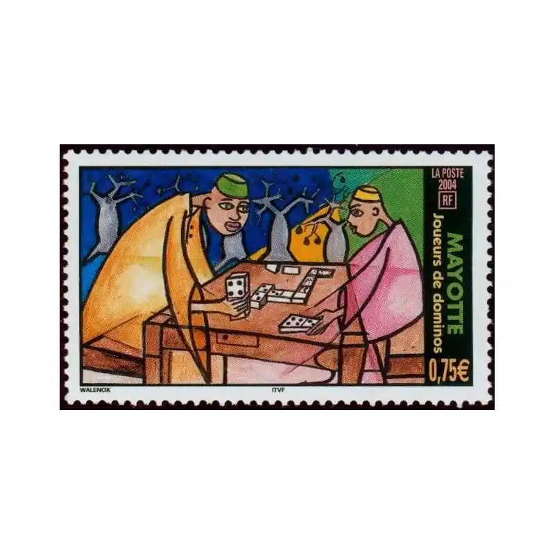 Fait Main Timbre Mayotte n°169