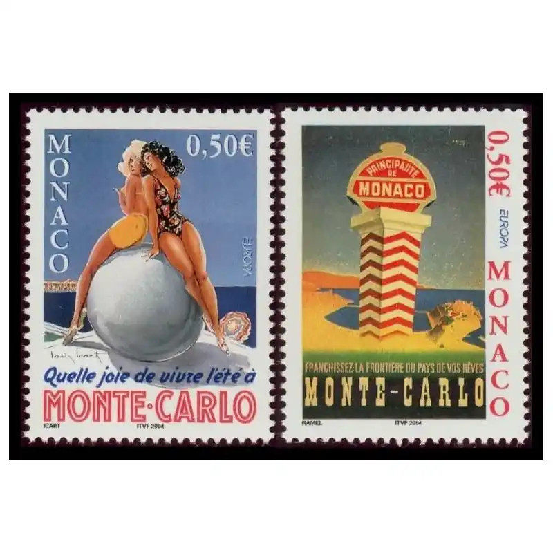 Timbre Monaco n°2437 et 2438 Vente Directe
