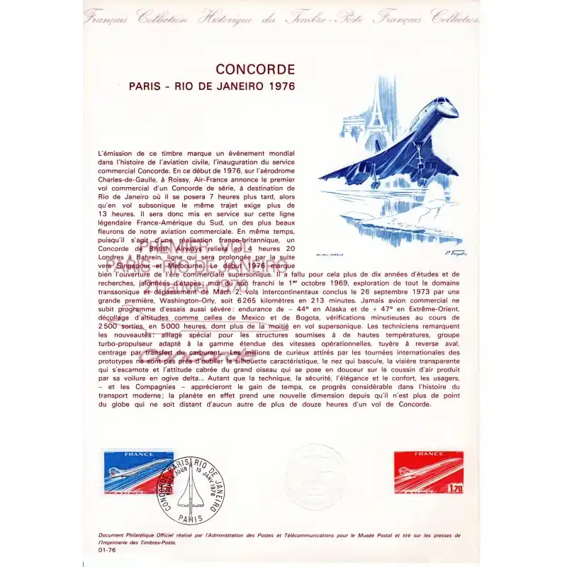 Document Officiel Concorde Meilleur Prix