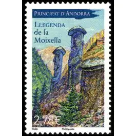 Prix Choc Timbre de collection Andorre Francais - 734