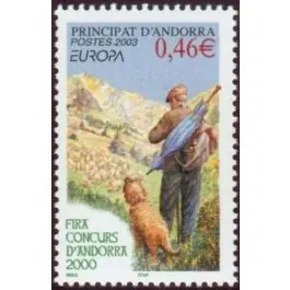 Vente Flash Timbre de collection Andorre Francais - 580