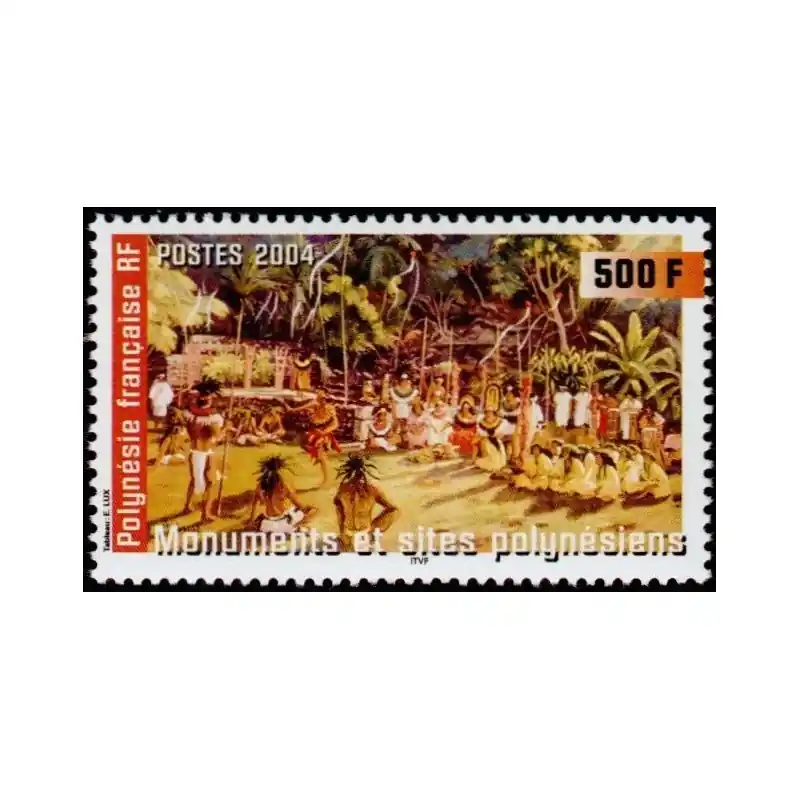 Timbre Polynésie n°709 Fait Main