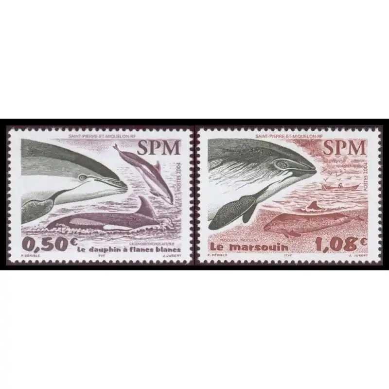Timbre Saint-Pierre et Miquelon n°812 et 813 Prix Choc