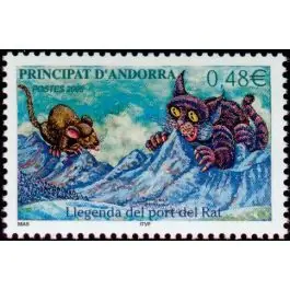 Original Timbre de collection Andorre Francais - 606