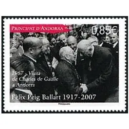 Timbre de collection Andorre Francais - 803 Certifié