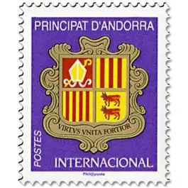 Authentique Timbre de collection Andorre Francais - 824
