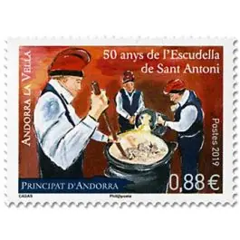 Livraison Mondiale Timbre de collection Andorre Francais - 826
