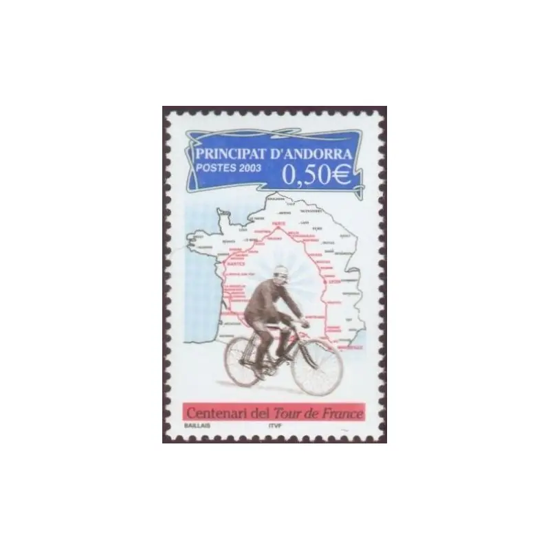 Dernier Modèle Timbre Andorre Français n°582