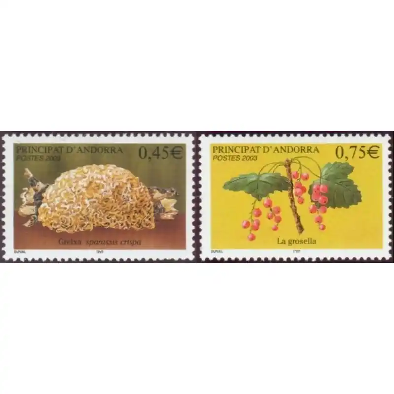 Timbres Andorre Français n°584 et 585 Populaire